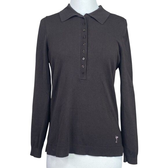 Golftini Brown Sweater Size Medium - Picture 1 of 6